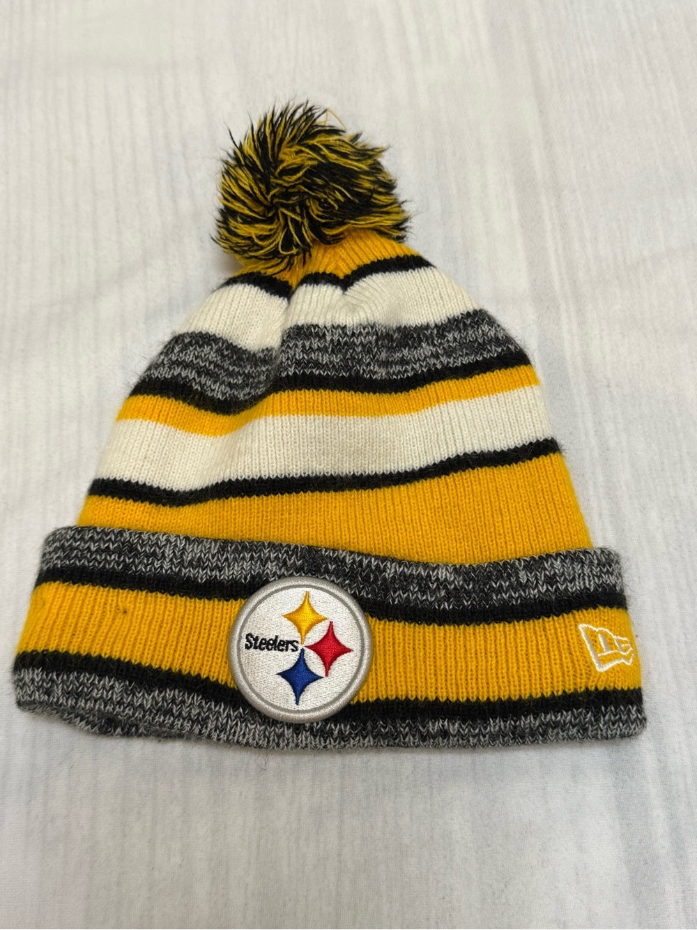 NFL Pittsburgh Steelers Youth Boys New Era Fleece Lined Winter Hat